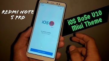iOS BoSe v10 Miui Theme Redmi Note 5 Pro