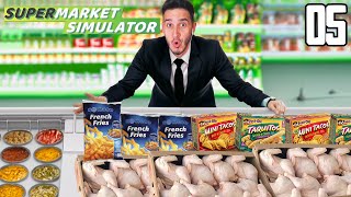 PONEMOS LOS CONGELADORES Y YA TENEMOS 4 EMPLEADOS ! SUPERMARKET SIMULATOR #5