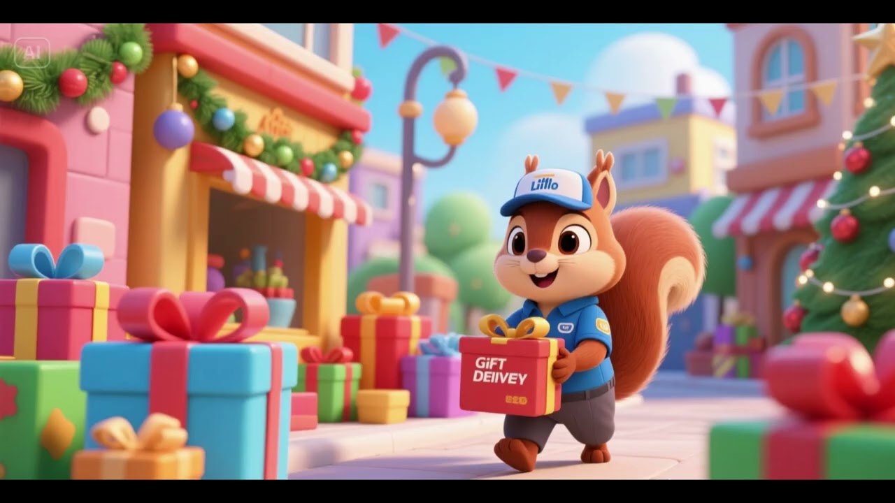 🐿🎁 Доставка подарков от Белочки | Детские стишки и песенки