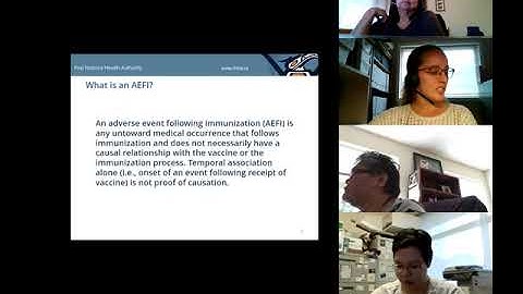 Anaphylaxis and AEFI and support people roles webinar