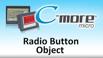 C-more Micro HMI Radio Button Object from AutomationDirect
