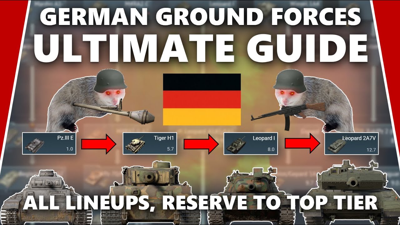 German Ground Forces Ultimate Guide – All Lineups Reserve To Top Tier