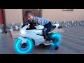 Funny kids ride on sportbike pocket bike  unboxing and assembling surprise children s toys