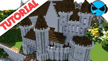 How To Build A Castle Minecraft Tutorial | Medieval Castle Part 4