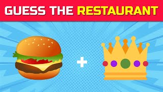 Guess The Fast Food Restaurant By Emoji | 10 Fast Food Quiz