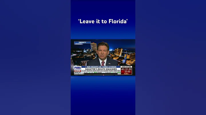 ‘SQUATTER SCAM ENDS TODAY’: Florida Gov. DeSantis signs anti-squatting rights into law #shorts