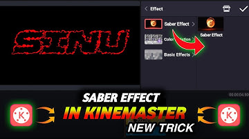How To Make Perfect Saber Effect Only in kinemaster | make Saber Effect Using Kinemaster