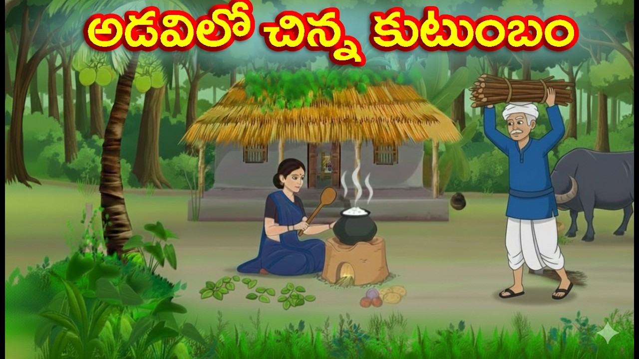 Telugu Stories -అడవిలో చిన్న కుటుంబం - Neethi Kathalu - Moral Stories in Telugu |Moral Mantra Telugu
