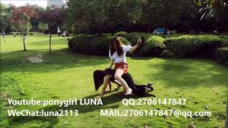 Luna057 Pv Ponyplay In Parkponygirl Of Outdoors