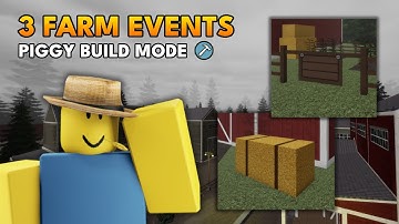 🌾 3 EVENTS using Decals [Pt. 3] | Piggy Build Mode - Roblox