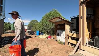 Chores at the Northern Arizona Off Grid Property