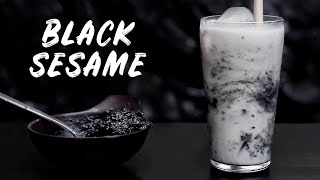 The Easiest BLACK SESAME LATTE Recipe!