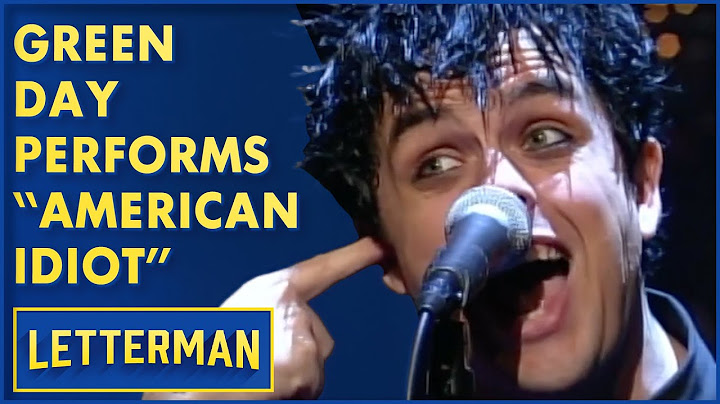 American Idiot TV show performance - TV Show performance video thumbnail