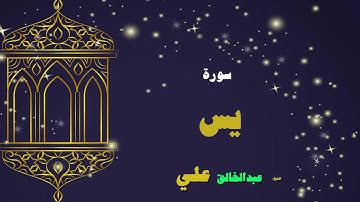 القران الكريم بصوت الشيخ عبد الخالق على | سورة يس