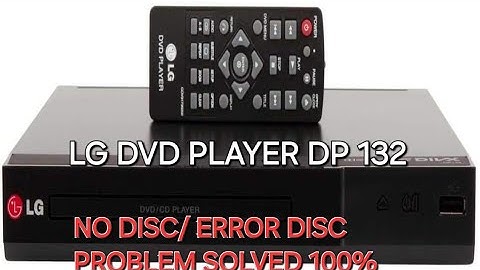 ||How to Solve Error or NO Disc|| In LG DVD PLAYER||