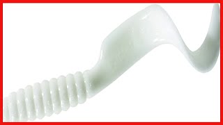 Mister Twister 4TSF20-1 Twister Tail Grub, 4", White, 20/Pack