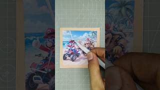 Mario, Peach, and Bowser are riding ATVs on the beach! #mario #bowser #peach #shorts