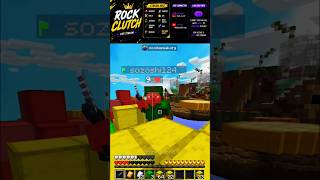 The Blocks Saved Me 🔥 | BedWars PvP #minecraft #bedwars #shorts
