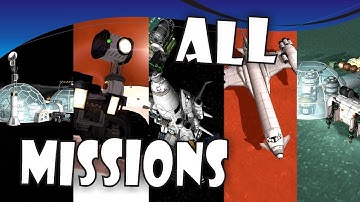 [21] SSTO Space Program - All Running Missions Overview - KSP 1.3