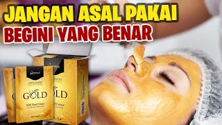 LIHAT DULU ! Begini Cara Pakai Hanasui Anti Aging Peel Off Mask Gold Yang Benar Untuk Wajah