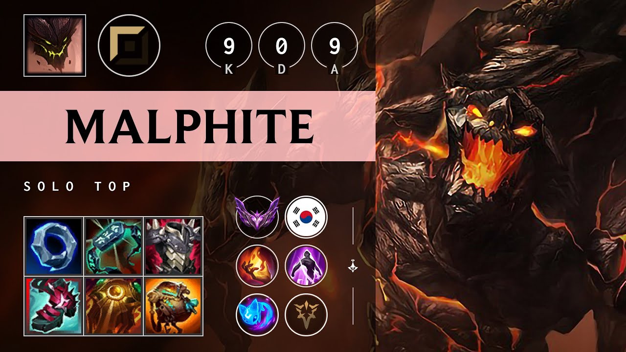 Malphite Top vs Warwick - KR Master Patch 25.09