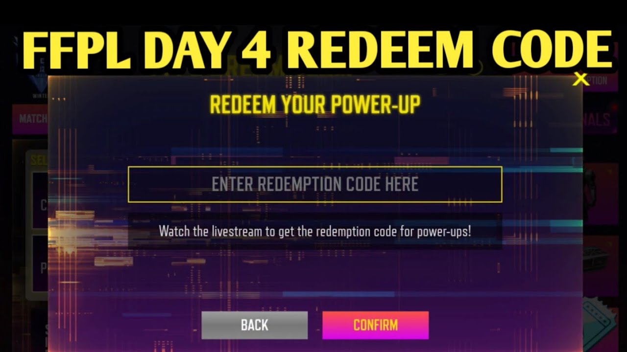 FFPL DAY-4 REDEEM CODE TODAY|| FF PRO LEAGUE REDEEM CODE TODAY|| FFPL DAY 5 REDEEM CODE ||FFPL DAY 4