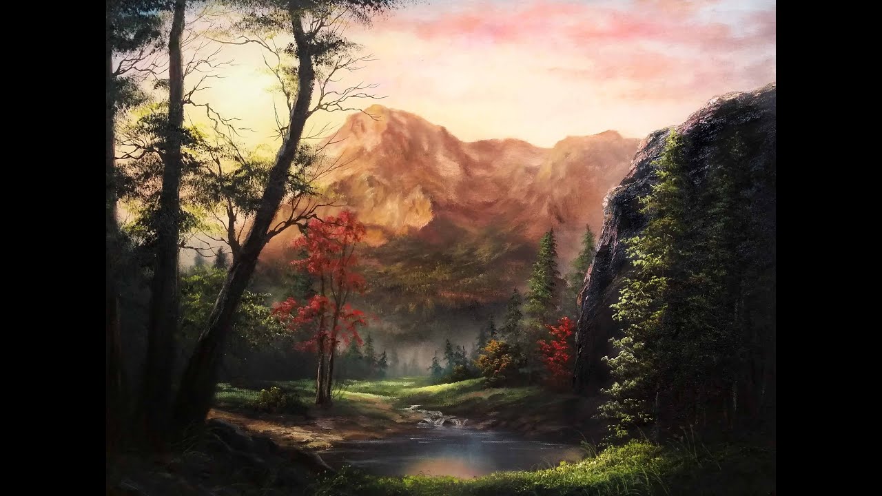 how to oil paint portraits Paint with Kevin Hill - Colorful Sunlit Meadow