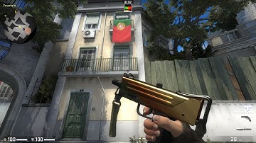 CSGO MAC-10 Amber Fade Field Tested