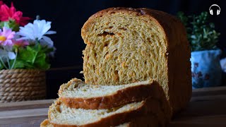 Mix one carrot and Flour , Carrot bread loaf recipe (Soft & Fluffy) ASMR