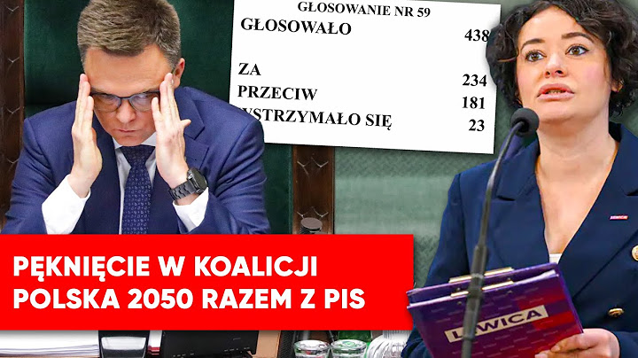 Pęknięcie w Koalicji. Polska 2050 głosowała razem z PiS