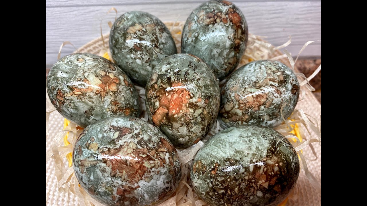 МАЛАХИТОВЫЕ ЯЙЦА/МРАМОРНЫЕ ЯЙЦА НАТУРАЛЬНЫМИ КРАСИТЕЛЯМИ/КАК КРАСИВО ПОКРАСИТЬ ЯЙЦА