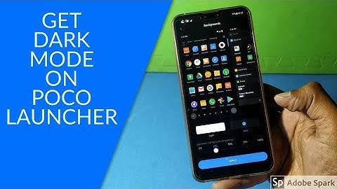 How to GET Dark Mode Feature on Poco Launcher