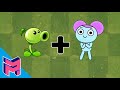 Pibby + Peashooter - Plants vs Zombies Animation Cartoon