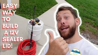 BUILD A SPRAYER LID with me! *5 GAL bucket with electric spray lid*