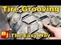 Easy Regrooving a Tire - Using a Tire Groover and other Tools