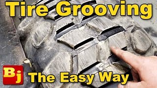 Easy Regrooving a Tire  Using a Tire Groover and other Tools