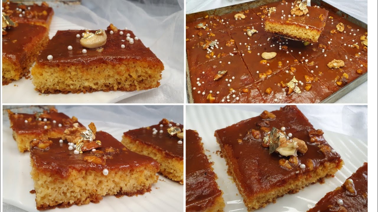 بسبوسة الكرمال بنة ولا أروع سهلة وسريعة تحضر بمكونات اقتصادية