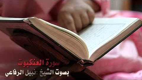 تلاوة خاشعة لسورة العنكبوت بصوت الشيخ: نبيل الرفاعي