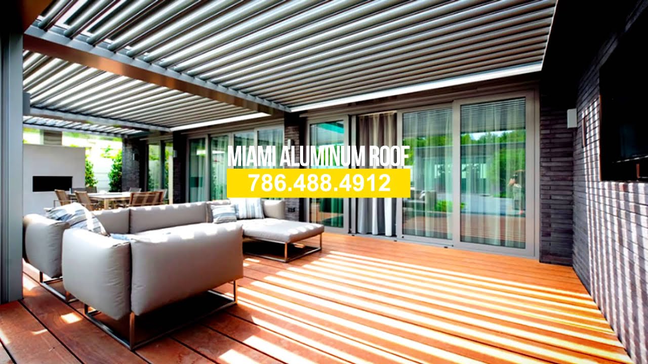 Miami Aluminum Roof Patios and Verandahs Video 3 YouTube