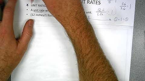 Converting Rates (Part 1)- Chapter 5 Lesson 4- Advanced Math 7