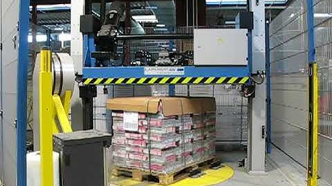 Mosca KZV-111-20 Pallet Strapper with Built-in Wrapper - for UK market
