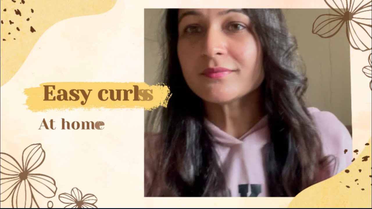 How to do easy curls at home using straightener | Soft curls | Easy ...