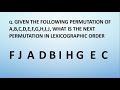 The Next Permutation Pattern in Lexicographic order