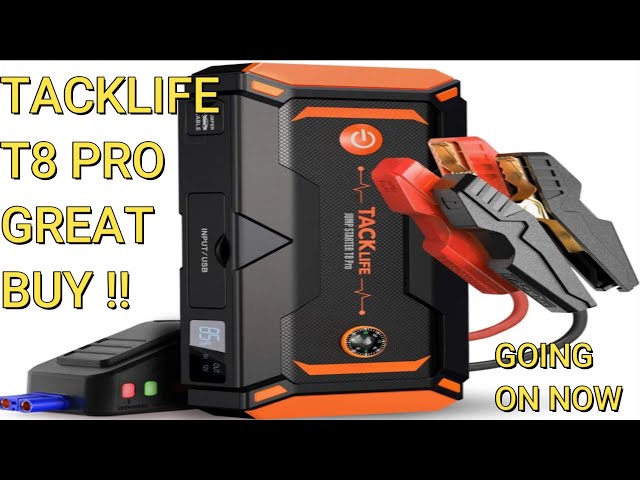 Tacklife T8 Car Jump Starter Test and Review 