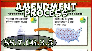 SS.7.CG.3.5 - Explain the amendment process outlined in Article V of the U.S. Constitution.