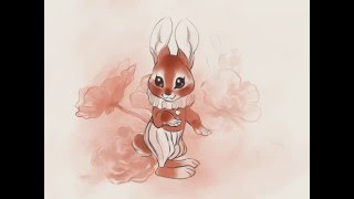 Artkitty Draws 06 - Procreate Bunny Painting