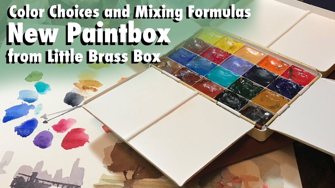 New Roberson Paintbox from Little Brass Box  Color Choices and Mixing  Formulas 