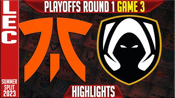 FNC vs TH Highlights Game 3 | LEC Summer 2023 Playoffs Round 1 | Fnatic vs Team Heretics G3
