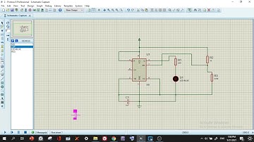 LED Flashing Project with 555 Proteus