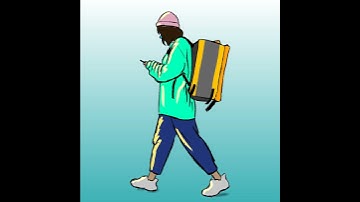 Walk (rotoscope animation using Callipeg) #shorts